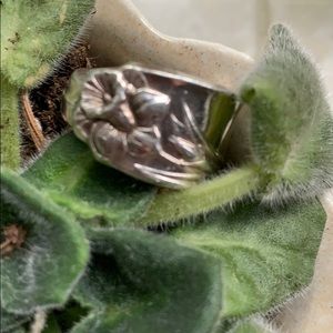 Authentic vintage spoon ring daffodil size 8